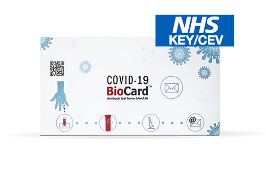Antibody tests - Covid-19 Biocard&trade; (NHS/Key)